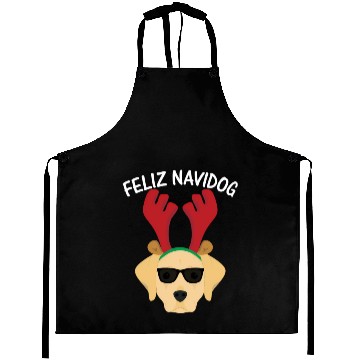 Discover Feliz Navidog Navidad Labrador Retriever Aprons