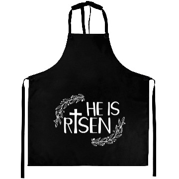 Discover He Is Risen For Christian Happy Easter Jesus Swea Aprons