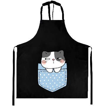 Discover Cute Cat in Pocket Aprons