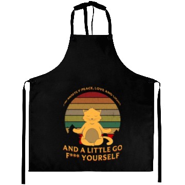 Discover Peace Love And Light Aprons