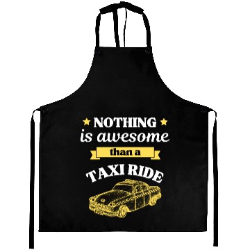 Discover Taxi Ride Old Car Lover Aprons