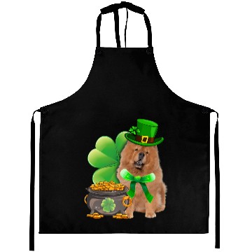 Discover Chow Chow Dog Shamrock Irish Saint St Patrick Day Aprons