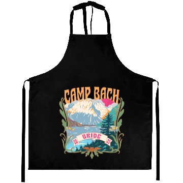 Discover Camp Bach Bride Bridesmaid Camping Bachelorette Aprons