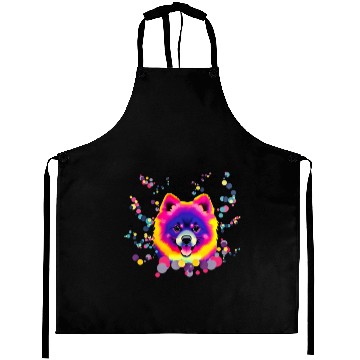 Discover Pomeranian pop art Aprons