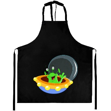 Discover Happy Green Alien Aprons