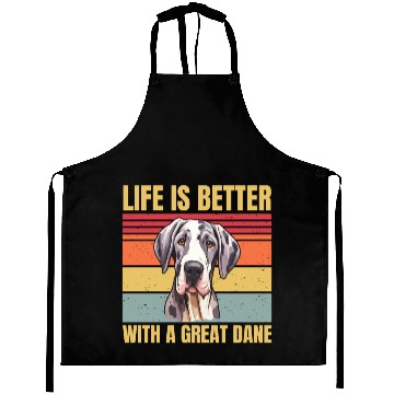 Discover life is better with a great dane Aprons