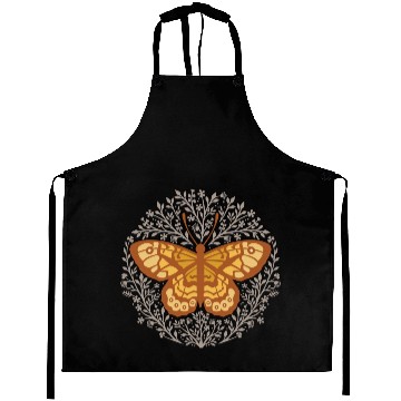 Discover Butterfly insect with flowers. Aprons