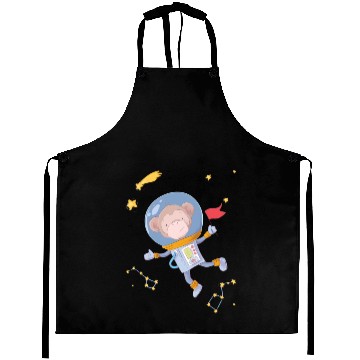 Discover Astronaut Space Monkey Galaxy For Aprons