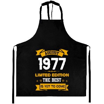 Discover August 1977 Birthday Surprise Aprons