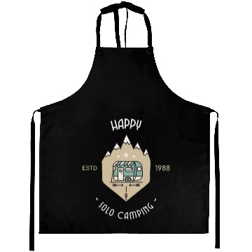 Discover Happy Solo Camping Aprons