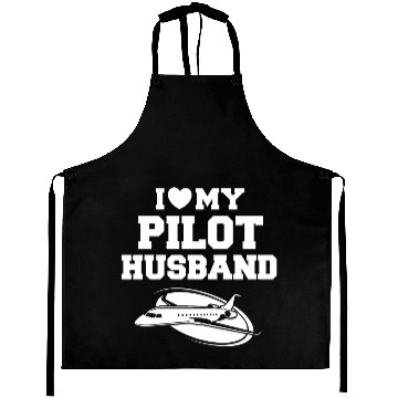 Discover I LOVE MY PILOT HUSBAND Aprons