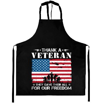Discover US Army Thank A Veteran American Flag Aprons