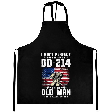Discover US Army DD-214 American Flag Aprons