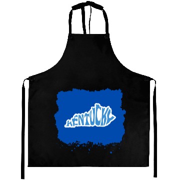 Discover Kentucky Typography Sticker in State Shape Aprons