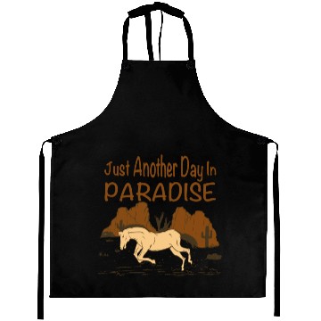 Discover JUST ANOTHER DAY IN PARADISE Aprons