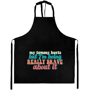Discover Tummy Ache Survivor My Tummy Hurts Funny Food Aprons