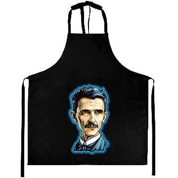 Discover Nikola Tesla Physics Nerd Geek Aprons