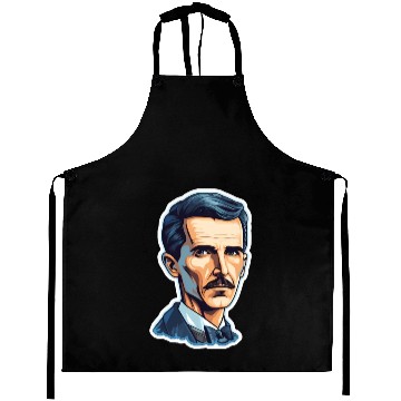 Discover Nikola Tesla Physics Geek Nerd Aprons