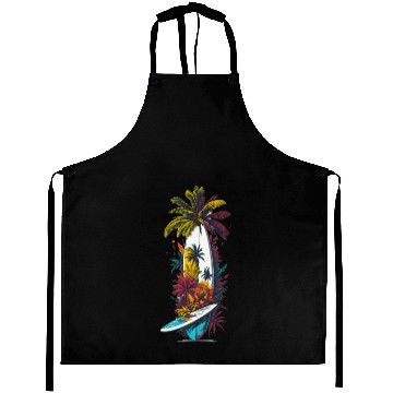 Discover Surfing board tropical Aprons
