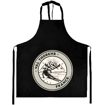 Discover Val Thorens France Vintage Skiing Aprons