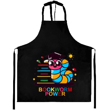Discover "Bookworm's Graduation: Back-to-School Aprons