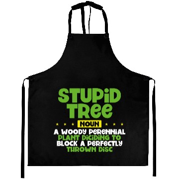 Discover Stupid tree noun disc golf green retro Aprons