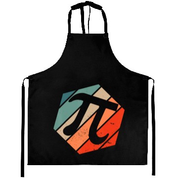 Discover Funny Retro Vintage Math Teacher Pi Day Aprons