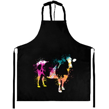 Discover Colerfull Splash Art Farm animals cow Aprons