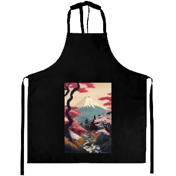 Discover Asia Landscape Serene Mount Fuji Aprons