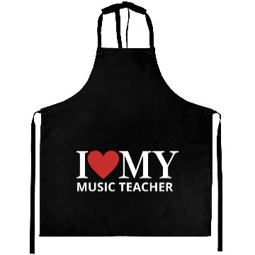Discover I LOVE MY MUSIC TEACHER Aprons