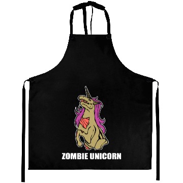 Discover Zombie Unicorn Funny Cowboy Gift Aprons