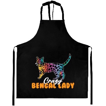 Discover Crazy Bengal Lady Bengal Aprons
