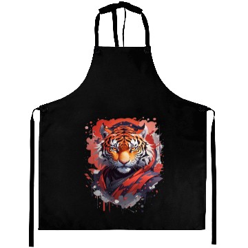 Discover Ninja Tiger Print Aprons