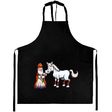 Discover Saint Nicholas Feeding His Horse Aprons