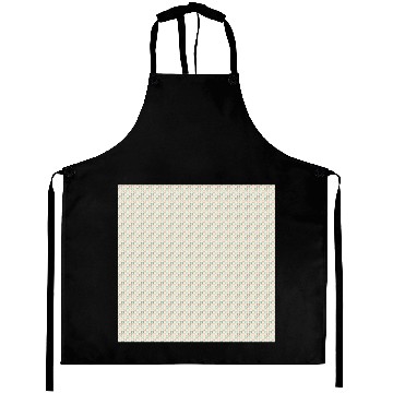 Discover Retro Hearts Pattern Yellow Teal Coral Aprons