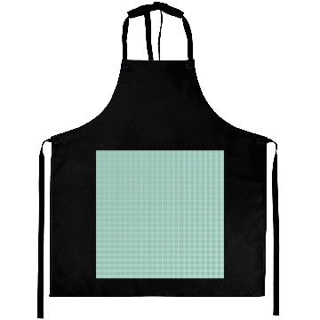 Discover Retro Checkered Pattern Teal Aprons