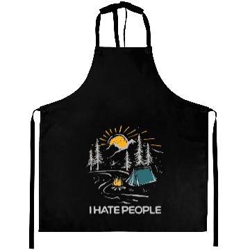 Discover I Hate People Funny Camping Aprons