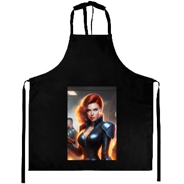 Discover Spy's Spectacle: Black Widow's Daring Confrontatio Aprons