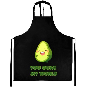 Discover You Guac My World cute avocado Aprons