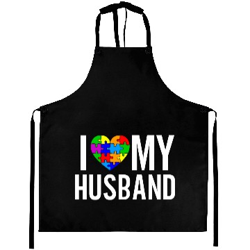 Discover I Love My Husband Aprons