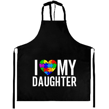 Discover I Love My Daughter Aprons