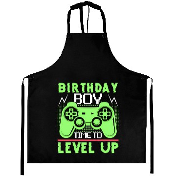 Discover Timet O Level Up Gaming Quotes Aprons