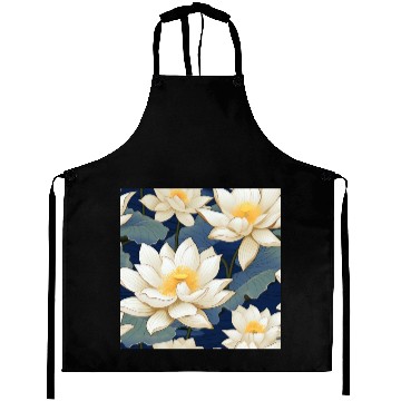 Discover Serenity Blooms: Timeless Lotus Pattern Aprons