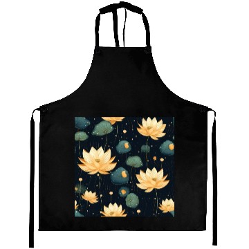 Discover Serenity Blooms: Timeless Lotus Pattern Aprons