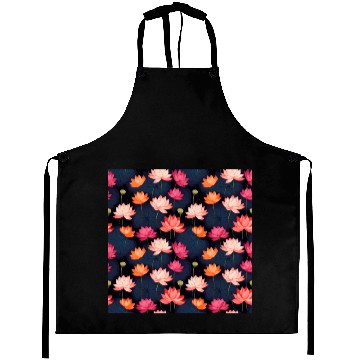 Discover Serenity Blooms: Timeless Lotus Pattern Aprons