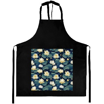Discover Serenity Blooms: Timeless Lotus Pattern Aprons