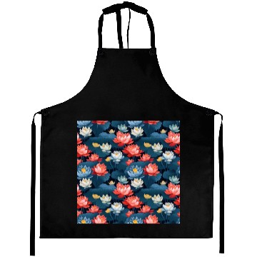 Discover Serenity Blooms: Timeless Lotus Pattern Aprons