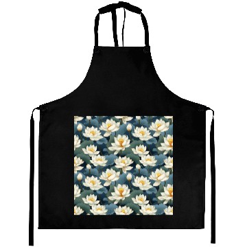 Discover Serenity Blooms: Timeless Lotus Pattern Aprons