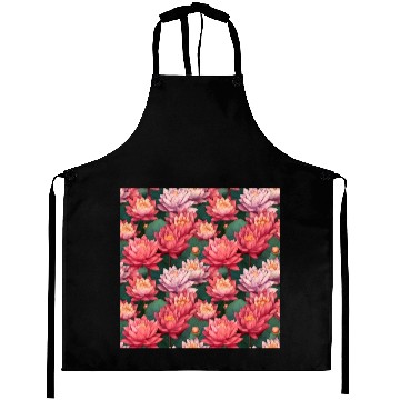 Discover Serenity Blooms: Timeless Lotus Pattern Aprons