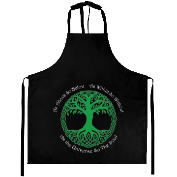 Discover Pagan Celtic Wiccan As Above So Below Green Tree Aprons
